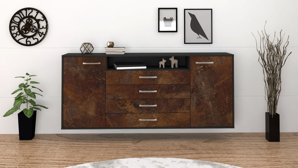 Sideboard New Haven, Rost Front (180x79x35cm) - Stil.Zeit Möbel GmbH