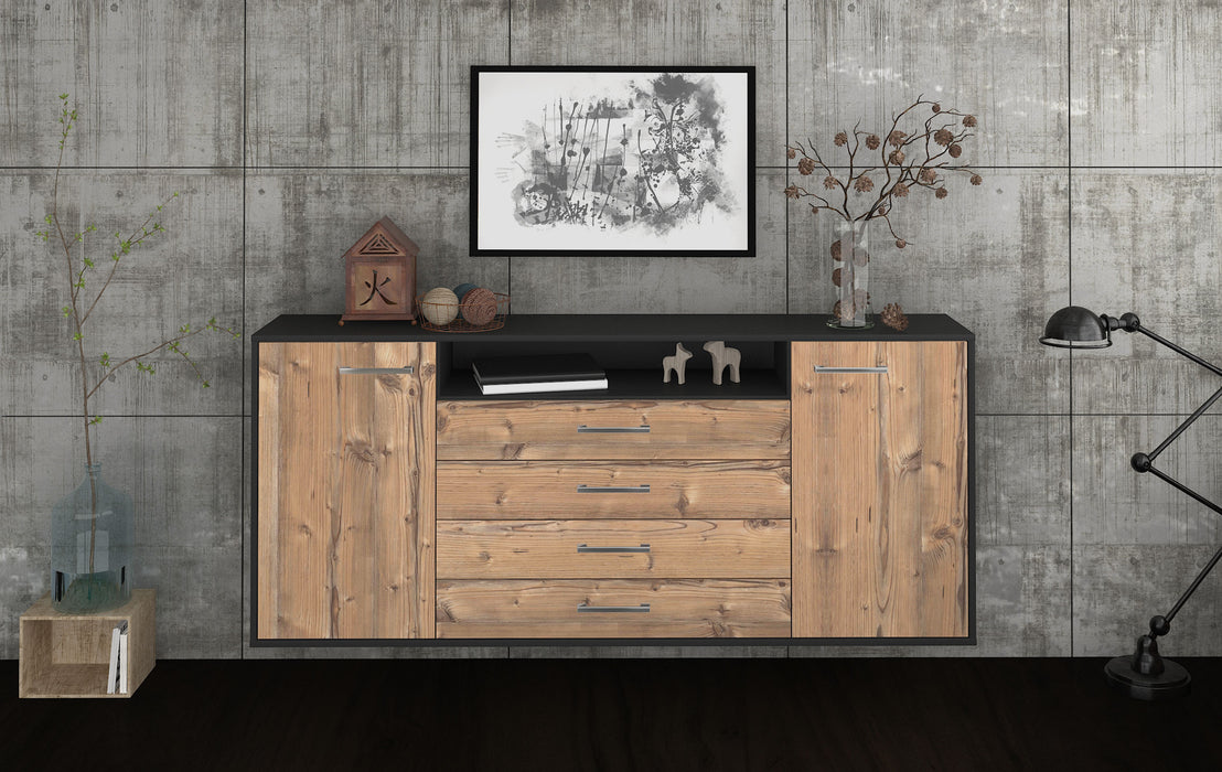 Sideboard New Haven, Pinie Front (180x79x35cm) - Stil.Zeit Möbel GmbH