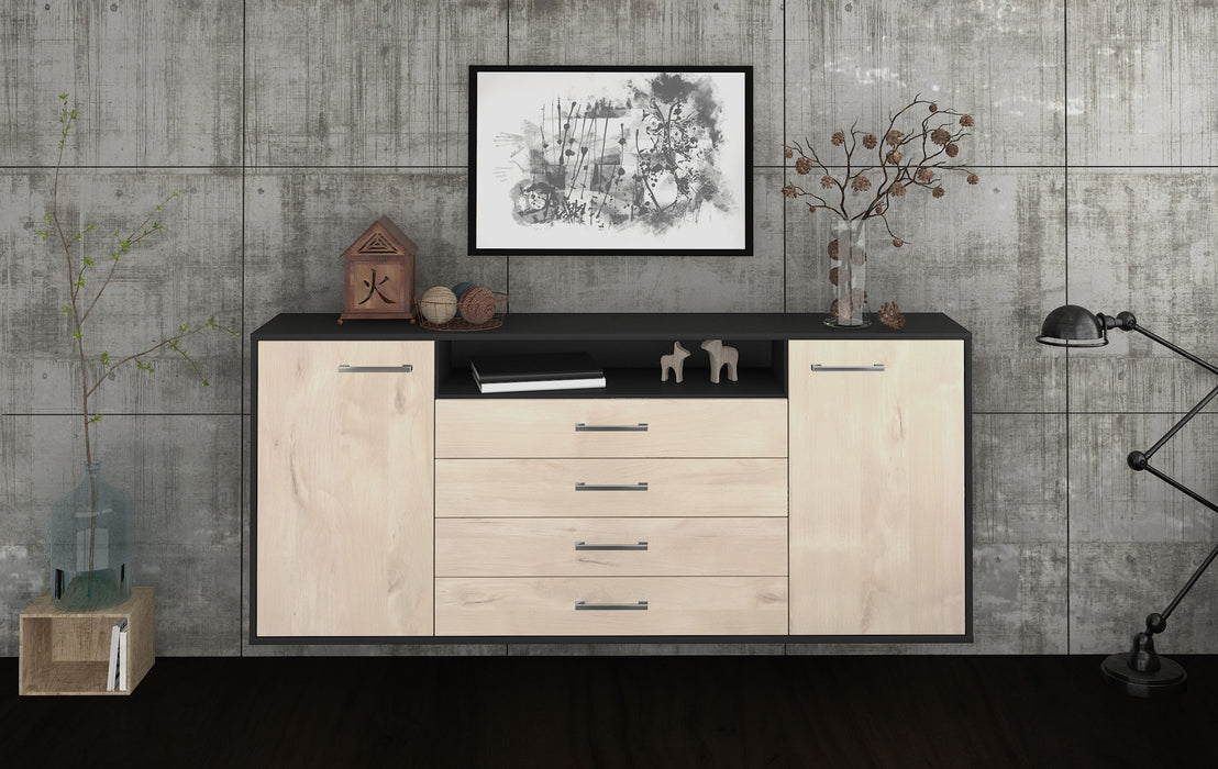 Sideboard New Haven, Zeder Front (180x79x35cm) - Stil.Zeit Möbel GmbH