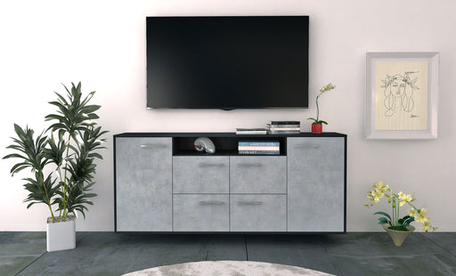 Sideboard Carrollton, Beton Front (180x79x35cm) - Stil.Zeit Möbel GmbH