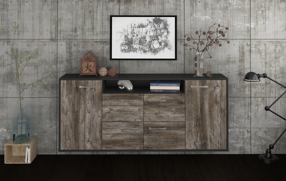 Sideboard Carrollton, Treibholz Front (180x79x35cm) - Stil.Zeit Möbel GmbH