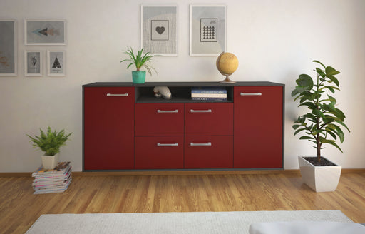 Sideboard Carrollton, Bordeaux Front (180x79x35cm) - Stil.Zeit Möbel GmbH