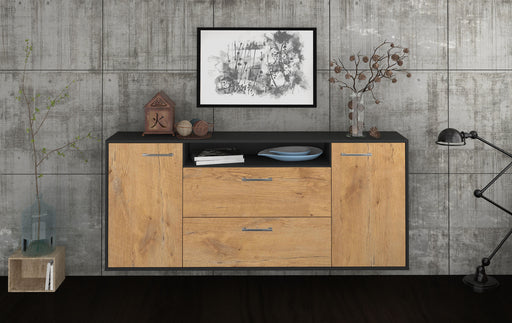 Sideboard Thousand Oaks, Eiche Front (180x79x35cm) - Stil.Zeit Möbel GmbH