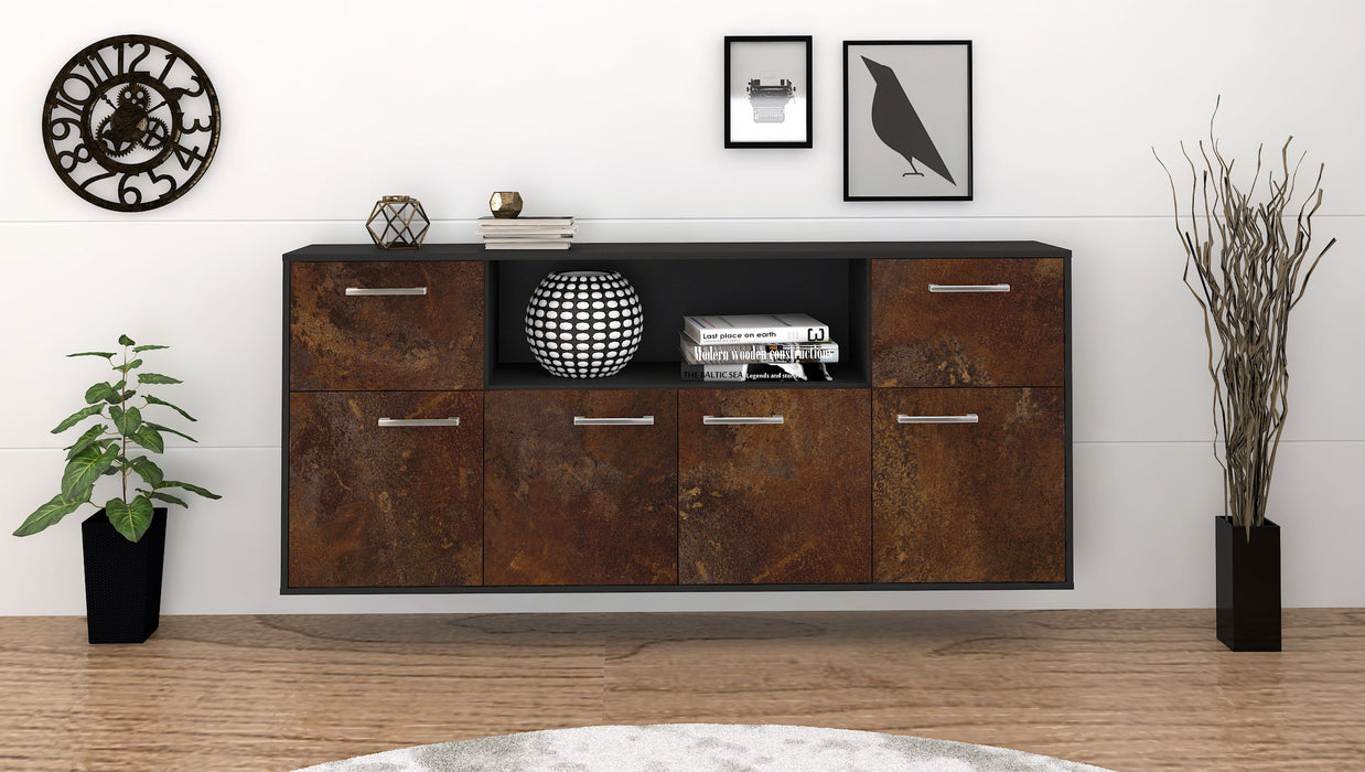 Sideboard West Valley City, Rost Front (180x79x35cm) - Stil.Zeit Möbel GmbH