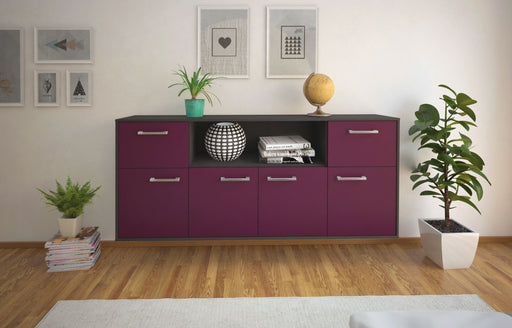 Sideboard West Valley City, Lila Front (180x79x35cm) - Stil.Zeit Möbel GmbH