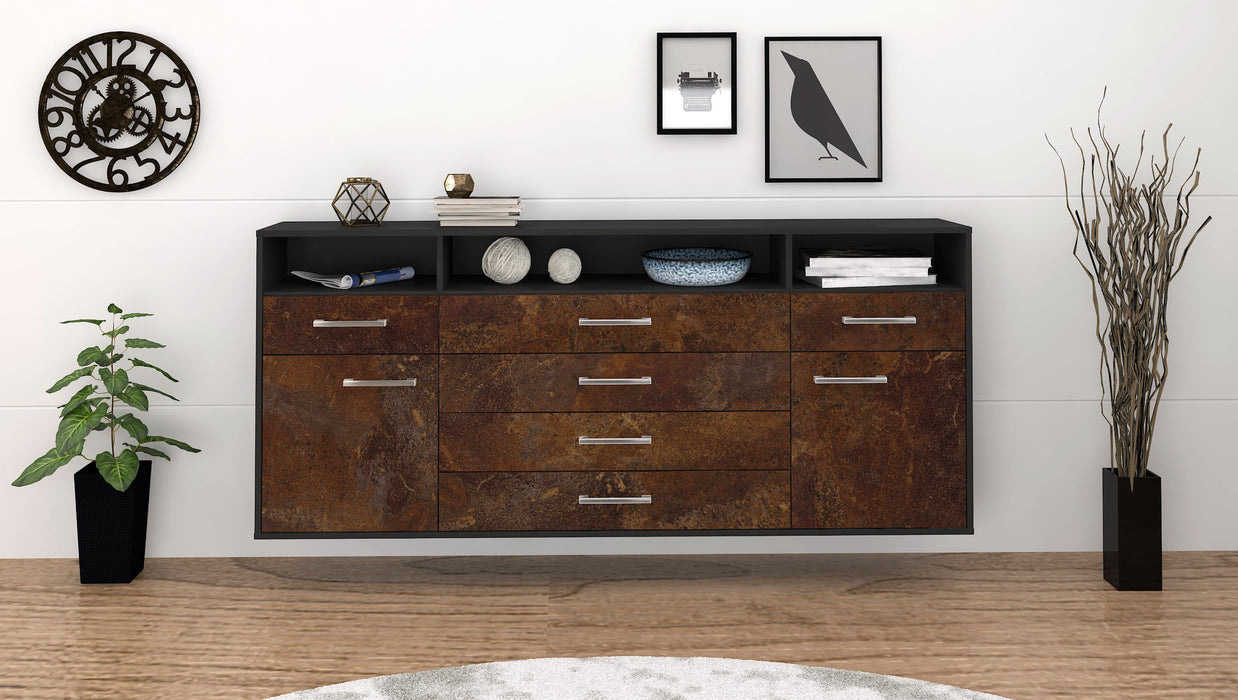 Sideboard Bellevue, Rost Front (180x79x35cm) - Stil.Zeit Möbel GmbH