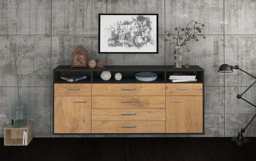 Sideboard Bellevue, Eiche Front (180x79x35cm) - Stil.Zeit Möbel GmbH