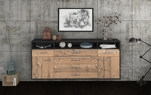 Sideboard Bellevue, Pinie Front (180x79x35cm) - Stil.Zeit Möbel GmbH