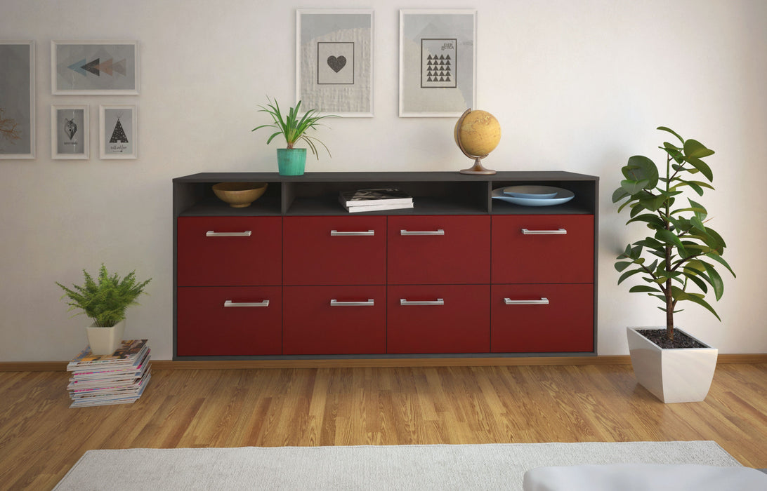 Sideboard Concord, Bordeaux Front (180x79x35cm) - Stil.Zeit Möbel GmbH