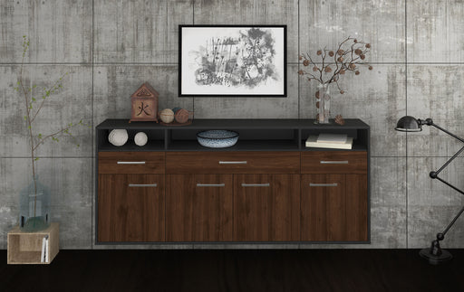 Sideboard Simi Valley, Walnuss Front (180x79x35cm) - Stil.Zeit Möbel GmbH