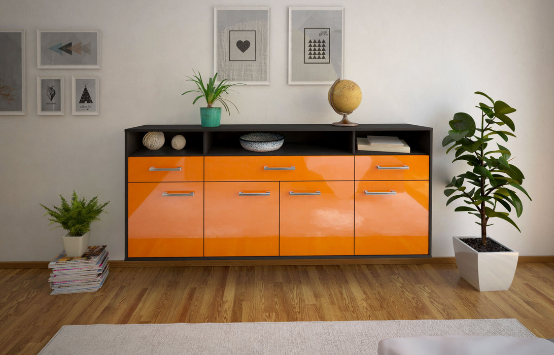 Sideboard Simi Valley, Orange Front (180x79x35cm) - Stil.Zeit Möbel GmbH