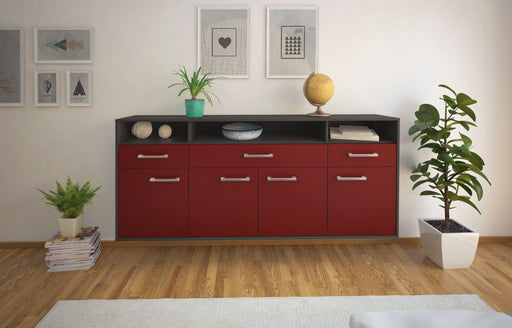 Sideboard Simi Valley, Bordeaux Front (180x79x35cm) - Stil.Zeit Möbel GmbH