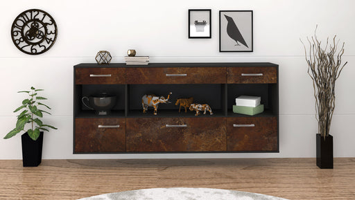 Sideboard Clarksville, Rost Front (180x79x35cm) - Stil.Zeit Möbel GmbH