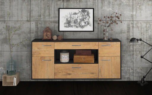 Sideboard Visalia, Eiche Front (180x79x35cm) - Stil.Zeit Möbel GmbH