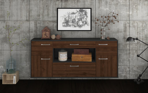 Sideboard Visalia, Walnuss Front (180x79x35cm) - Stil.Zeit Möbel GmbH