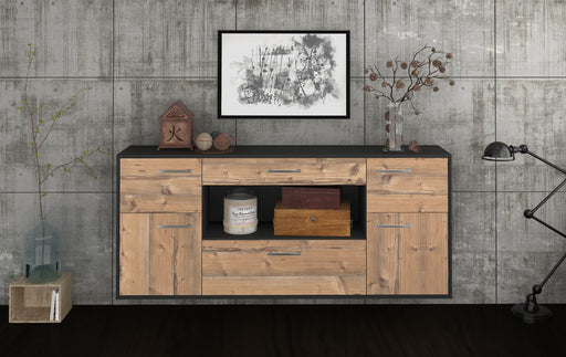 Sideboard Visalia, Pinie Front (180x79x35cm) - Stil.Zeit Möbel GmbH