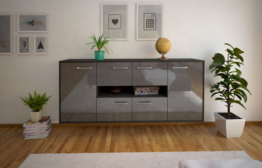 Sideboard Stamford, Grau Front (180x79x35cm) - Stil.Zeit Möbel GmbH