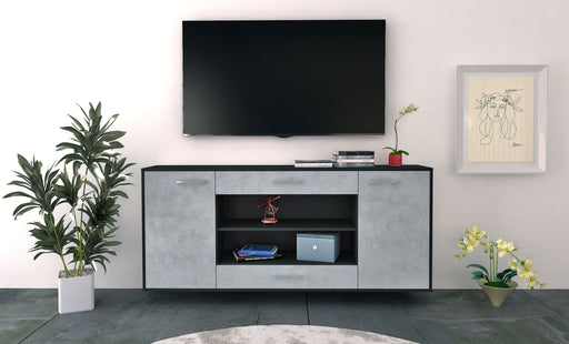 Sideboard Olathe, Beton Front (180x79x35cm) - Stil.Zeit Möbel GmbH