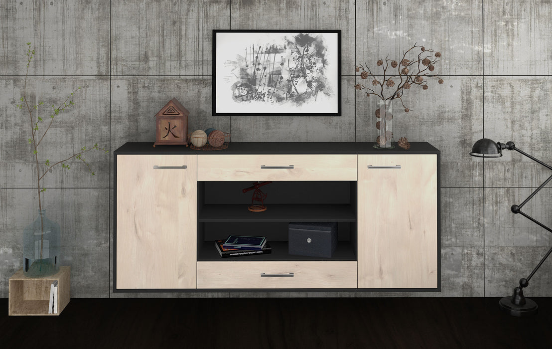 Sideboard Olathe, Zeder Front (180x79x35cm) - Stil.Zeit Möbel GmbH