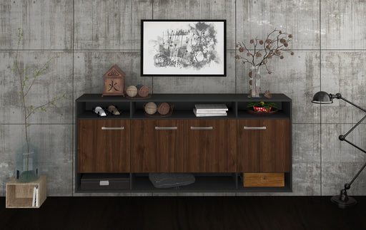 Sideboard Provo, Walnuss Front (180x79x35cm) - Stil.Zeit Möbel GmbH