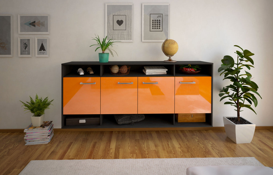 Sideboard Provo, Orange Front (180x79x35cm) - Stil.Zeit Möbel GmbH