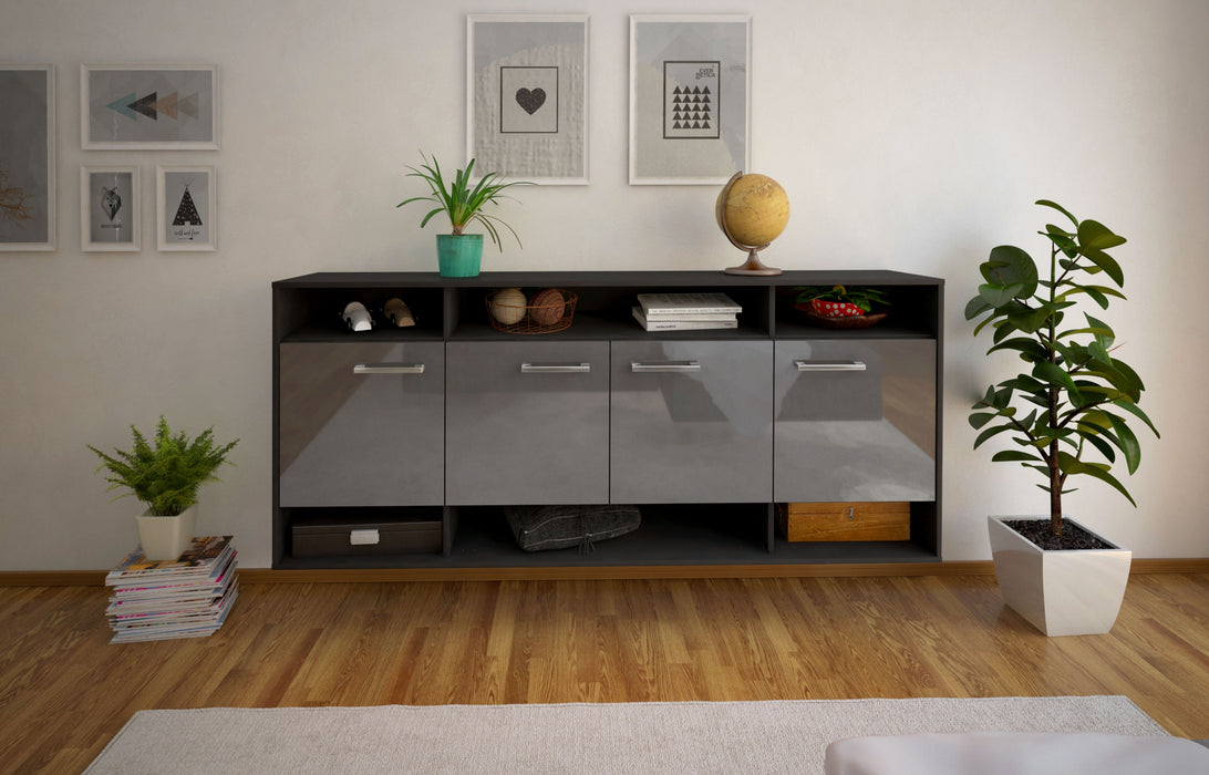 Sideboard Provo, Grau Front (180x79x35cm) - Stil.Zeit Möbel GmbH