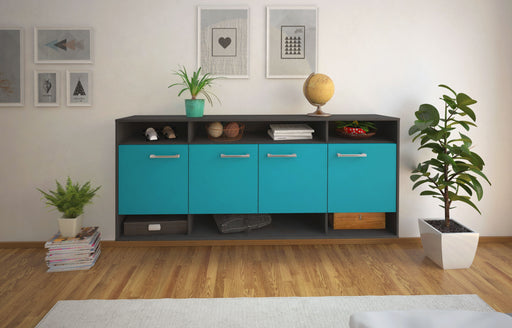 Sideboard Provo, Tuerkis Front (180x79x35cm) - Stil.Zeit Möbel GmbH