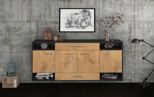 Sideboard Evansville, Eiche Front (180x79x35cm) - Stil.Zeit Möbel GmbH