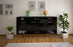 Sideboard Evansville, Schwarz Front (180x79x35cm) - Stil.Zeit Möbel GmbH