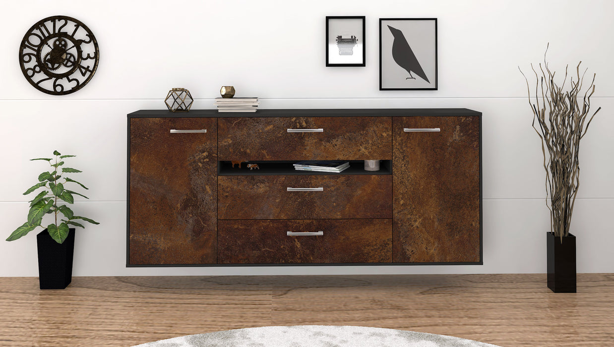 Sideboard McKinney, Rost Front (180x79x35cm) - Stil.Zeit Möbel GmbH