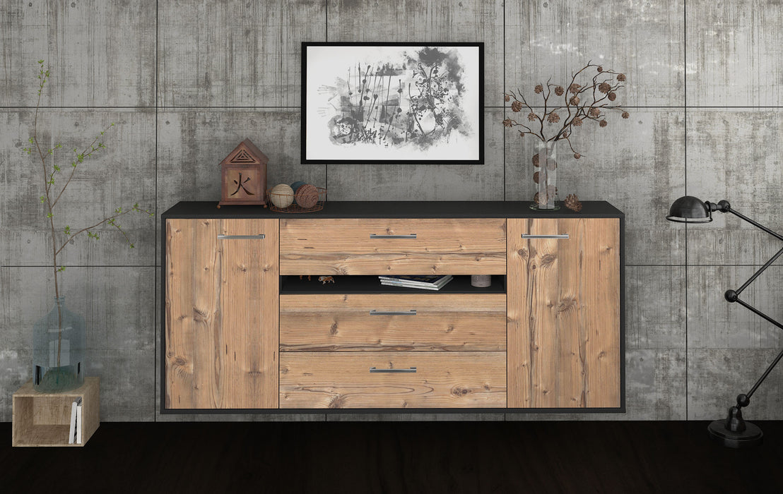 Sideboard McKinney, Pinie Front (180x79x35cm) - Stil.Zeit Möbel GmbH