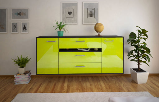 Sideboard McKinney, Gruen Front (180x79x35cm) - Stil.Zeit Möbel GmbH