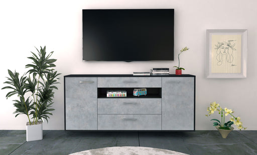 Sideboard Vallejo, Beton Front (180x79x35cm) - Stil.Zeit Möbel GmbH