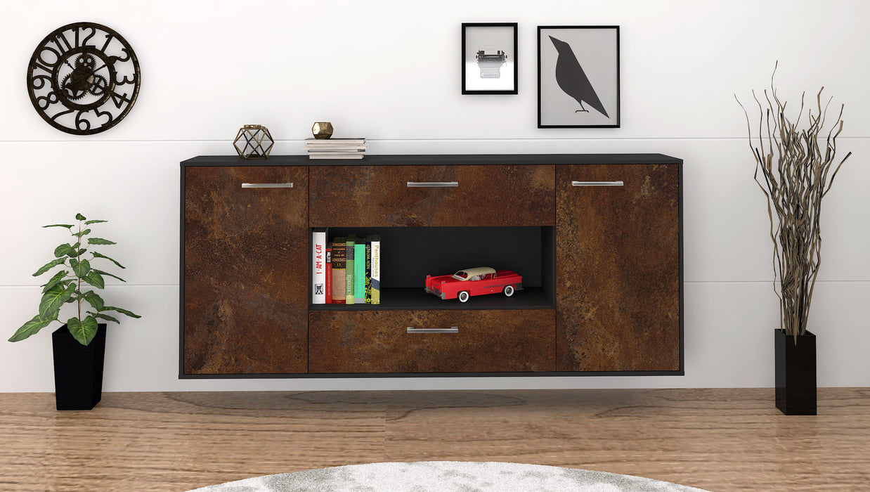 Sideboard Denton, Rost Front (180x79x35cm) - Stil.Zeit Möbel GmbH