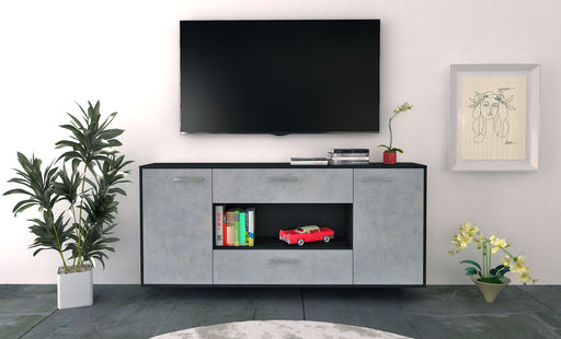 Sideboard Denton, Beton Front (180x79x35cm) - Stil.Zeit Möbel GmbH