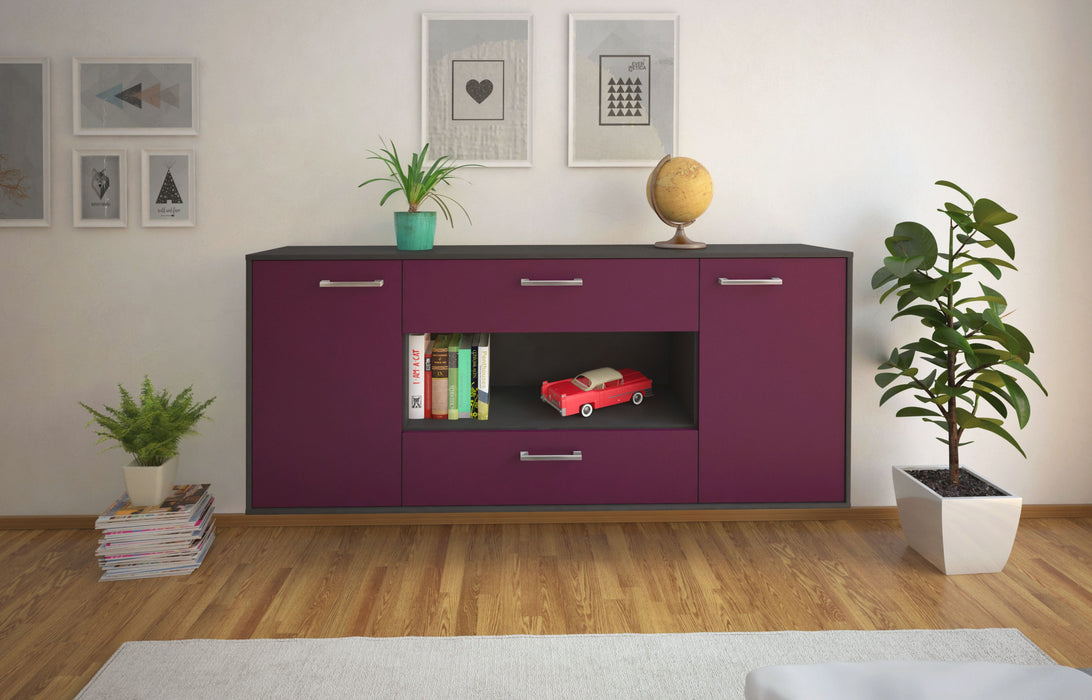 Sideboard Denton, Lila Front (180x79x35cm) - Stil.Zeit Möbel GmbH