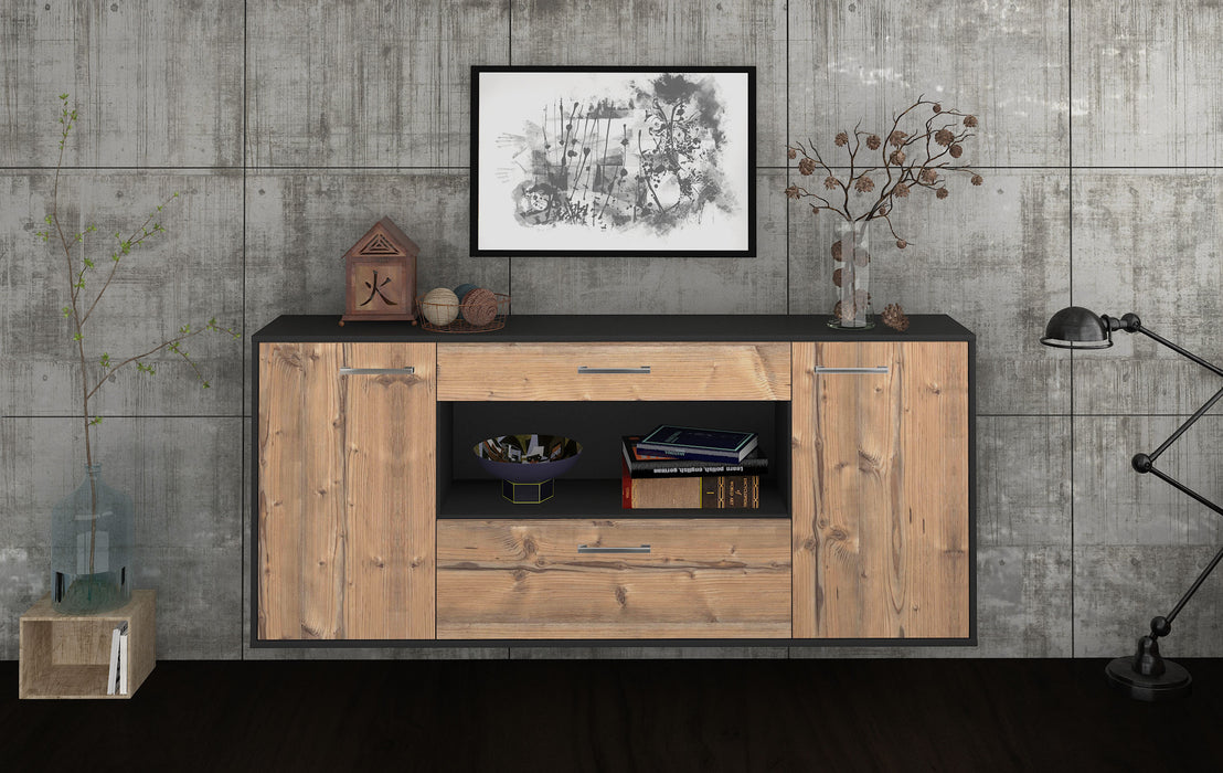 Sideboard Ann Arbor, Pinie Front (180x79x35cm) - Stil.Zeit Möbel GmbH