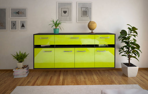 Sideboard Gainesville, Gruen Front (180x79x35cm) - Stil.Zeit Möbel GmbH