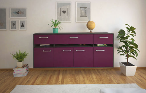 Sideboard Gainesville, Lila Front (180x79x35cm) - Stil.Zeit Möbel GmbH