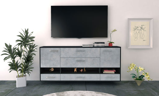 Sideboard Lafayette, Beton Front (180x79x35cm) - Stil.Zeit Möbel GmbH