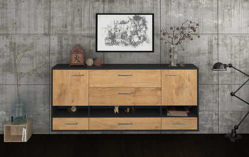 Sideboard Lafayette, Eiche Front (180x79x35cm) - Stil.Zeit Möbel GmbH