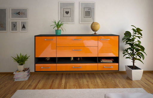 Sideboard Lafayette, Orange Front (180x79x35cm) - Stil.Zeit Möbel GmbH