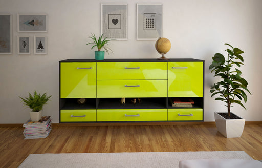 Sideboard Lafayette, Gruen Front (180x79x35cm) - Stil.Zeit Möbel GmbH