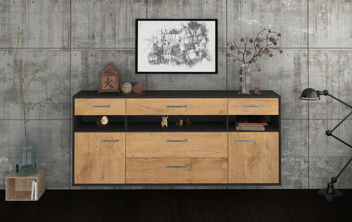 Sideboard Inglewood, Eiche Front (180x79x35cm) - Stil.Zeit Möbel GmbH