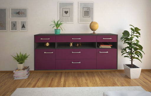 Sideboard Inglewood, Lila Front (180x79x35cm) - Stil.Zeit Möbel GmbH