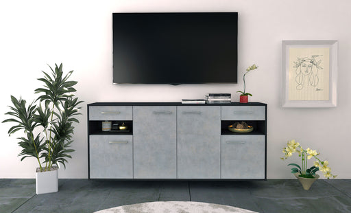 Sideboard Killeen, Beton Front (180x79x35cm) - Stil.Zeit Möbel GmbH