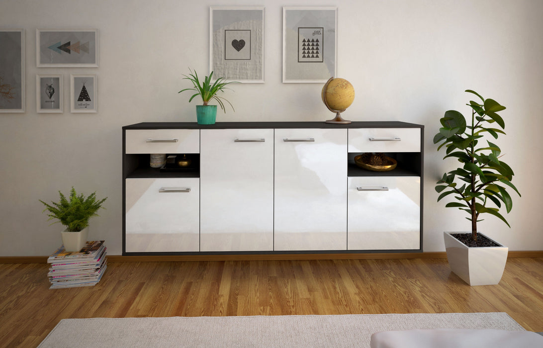 Sideboard Killeen, Weiß Front (180x79x35cm) - Stil.Zeit Möbel GmbH