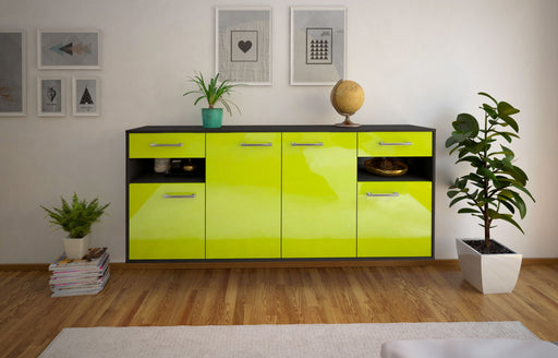 Sideboard Killeen, Gruen Front (180x79x35cm) - Stil.Zeit Möbel GmbH