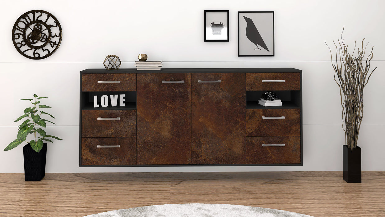 Sideboard Thornton, Rost Front (180x79x35cm) - Stil.Zeit Möbel GmbH