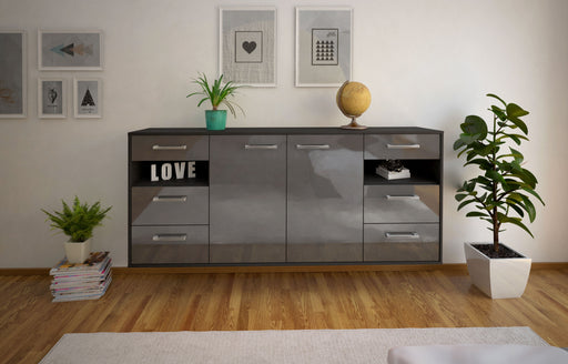 Sideboard Thornton, Grau Front (180x79x35cm) - Stil.Zeit Möbel GmbH